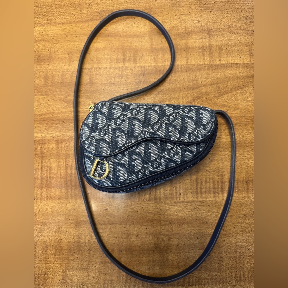 Authentic Christian Dior Mini Crossbody Saddle Bag